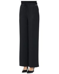 ARMANI EXCHANGE - Wide Trousers - Lyst