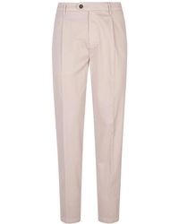 Eleventy - Broeken ,Roze ,Katoen Pantalone Over Pences - Lyst