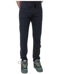 Off-White c/o Virgil Abloh - Baumwoll denim jeans mit logo detail - Lyst