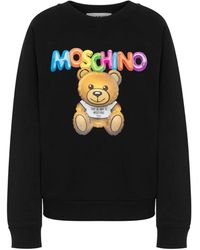 Moschino - Er Bio-Baumwoll-Logo-Print-Sweatshirt - Lyst