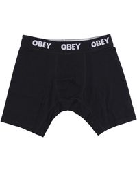 Obey - Streetwear boxers 2-pack schwarz - Lyst