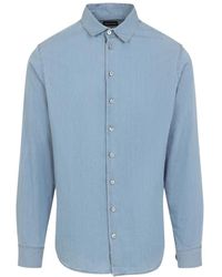 Giorgio Armani - Denim Shirts - Lyst