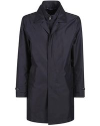 Fay - Jassen ,Zwart ,Double Front Jas Voor Ochtendstijl - Lyst