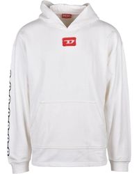 DIESEL - Kapuzen-Baumwollpullover - Lyst