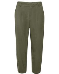 Kaffe - Cropped Trousers - Lyst