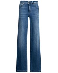 Liu Jo - Hochtaillierte Flare-Jeans Mit Gürtel - Lyst
