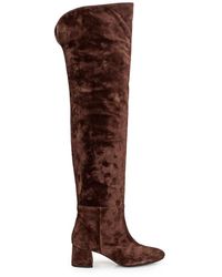 Anna F. - Velour caffe stiefel - Lyst