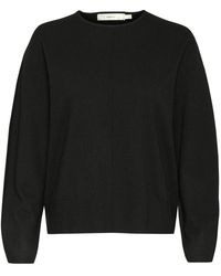 Inwear - Truien & Vesten ,Zwart ,Wol Zwarte Gebreide Pullover Trui - Lyst