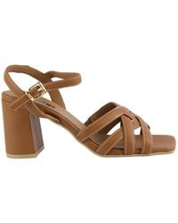 Carmens - Sandalo Martellato Cuoio - Lyst