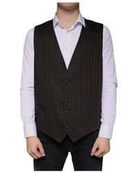 Dolce & Gabbana - Schwarze Baumwollformale Kleidweste - Lyst
