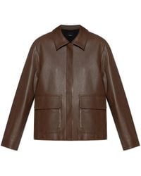 Theory - Leather Jackets - Lyst