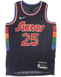 Nike - Basketbaltanktop Voor Nba Dri-Fit Swingman Jersey City Edition Nr. 25 Ben Simmons Phi76B - Lyst