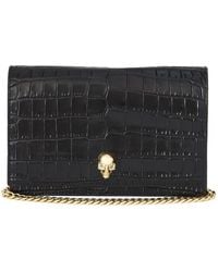 McQueen - Skull Small Leather Cross-body Bag - Lyst