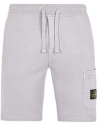 Stone Island - Cargo bermuda shorts in dust grey - Lyst