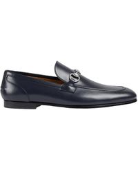 Gucci - Schoenen ,Blauw ,Leer Loafer Met Horsebit - Lyst