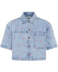 Kaffe - Overhemden ,Blauw ,Kcbrandi Shirt - Lyst