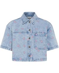 Kaffe - Overhemden ,Blauw ,Kcbrandi Shirt - Lyst