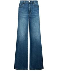 Liu Jo - Jeans ,Blauw ,Katoen Flared Jeans Met Zijsplitjes - Lyst
