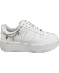 Windsor Smith - Weiße Low-Top-Sneaker - Lyst