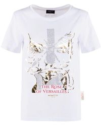 Nenette - Lady Oscar Baumwoll-T-Shirt Mit Kurzen Ärmeln - Lyst