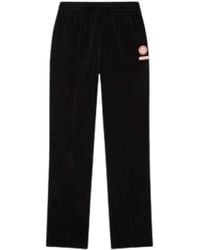 CASABLANCA - Broeken ,Zwart ,Katoen Gradient Piping Velour Track Pants - Lyst