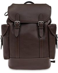 COACH - Tassen ,Bruin ,Leer Leren Rugzak - Lyst