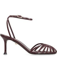 ALEVI - Leder Sandalen Mit Verstellbarem Knöchelriemen - Lyst