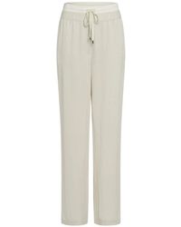 MARC AUREL - Broeken ,Wit ,Broek Met Decoratieve Dubbele Tailleband - Lyst
