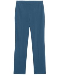 Oltre - Broeken ,Blauw ,Polyester Gewone Broek - Lyst