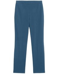 Oltre - Broeken ,Blauw ,Polyester Gewone Broek - Lyst