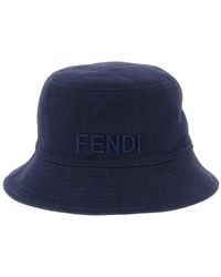 Fendi - Reversible Denim Bucket Hat - Lyst