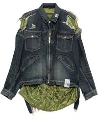 Maison Mihara Yasuhiro - Denim Jackets - Lyst