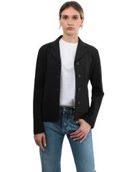 Max Mara - Schwarzer blazer mit vier knopfverschluss - Lyst