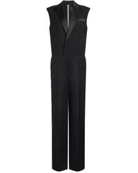Dondup - Jumpsuits & Playsuits ,Zwart ,Wol Jumpsuit - Lyst
