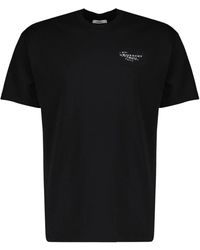 Givenchy - Tops ,Zwart ,Katoen Katoenen T-Shirt Met Stempelprint - Lyst