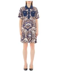 Liu Jo - Satin-Kleid Mit Elegantem Design - Lyst