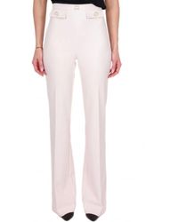 Elisabetta Franchi - Trousers > straight trousers - Lyst