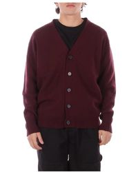 Amaranto - Truien & Vesten ,Paars ,Wol Maglia Cardigan - Lyst