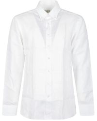 Etro - Long Sleeve Pegaso Logo Roma Button Down Shirt - Lyst