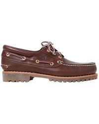 Timberland - Klassischer Bootsschuh Braun Brogue Stil - Lyst