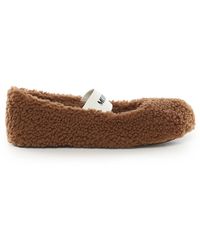 Moon Boot - Shearling Ballerina's - Lyst