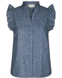Neo Noir - Overhemden ,Blauw ,Blouses - Lyst