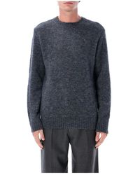 A.P.C. - Blauwe Gebreide Trui Sweater Aw25 - Lyst