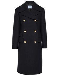 Prada - Double-Breasted Coats - Lyst