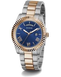 Guess - Accessoires ,Veelkleurig ,Connoisseur Roestvrij Stalen Horloge Zilver Roségoud - Lyst