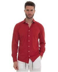 Gran Sasso - Polo shirt mit französischem kragen,texturiertes polo-shirt mit französischem kragen - Lyst
