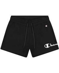 Femme Vêtements Shorts Shorts fluides/cargo 217063 Short Champion en coloris Noir 
