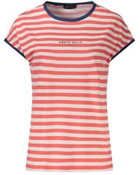North Sails - Gestreiftes Ärmelloses T-Shirt Mit Geprägtem Logo - Lyst