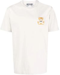 Moschino - T-shirt in cotone con motivo teddy bear - Lyst