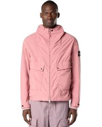 Stone Island - Light Compact Touch Poly-Tc Hooded Jacket - Lyst
